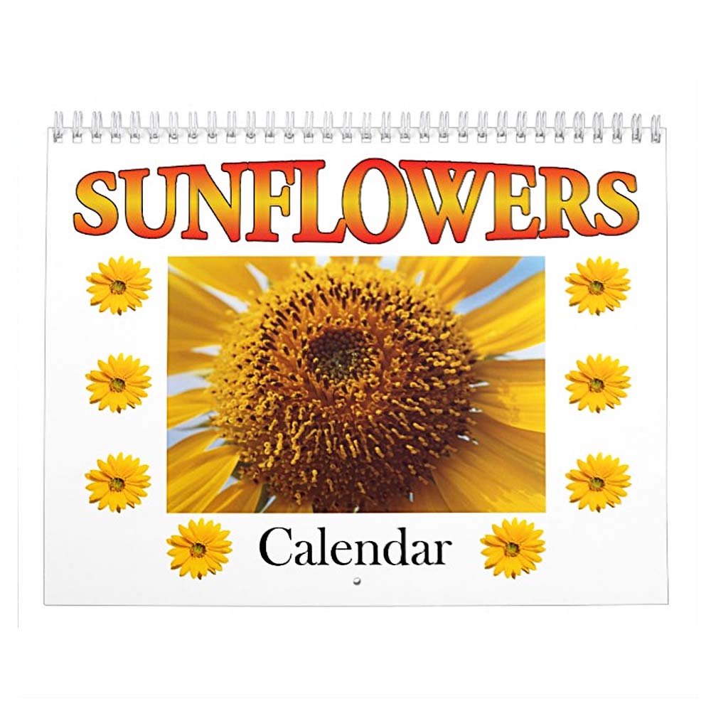 Sunflower Flower Calendar 2016 - Customizable